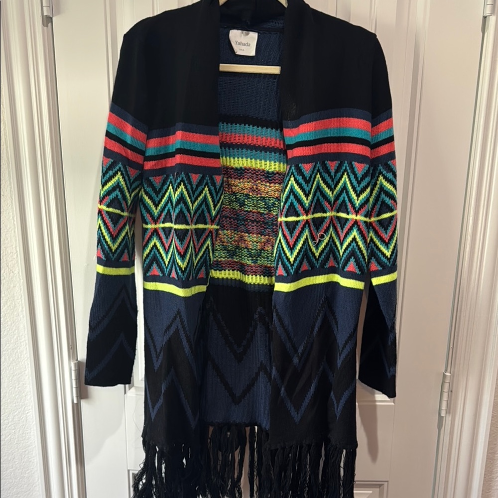 Women's Multicolor Fringe Sweater